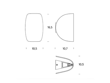 FONTANAARTE - IO RED - LED wall light by In Stock - view 3